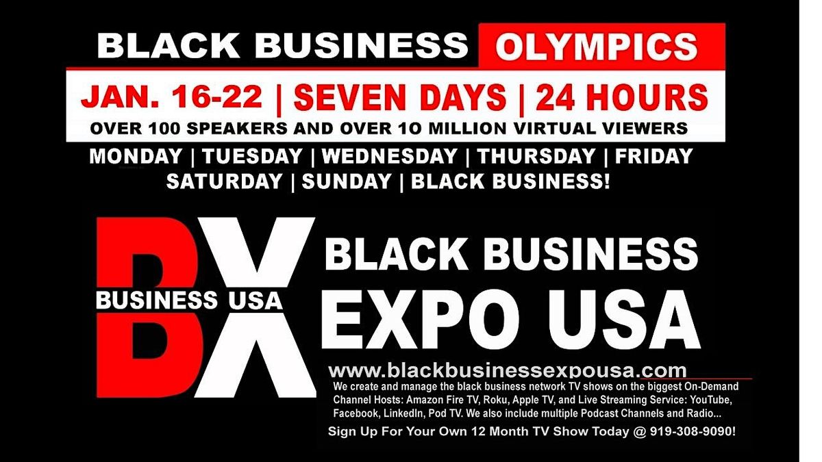 2025 January Black Business Expo USA (Global), January 20 2025 Online