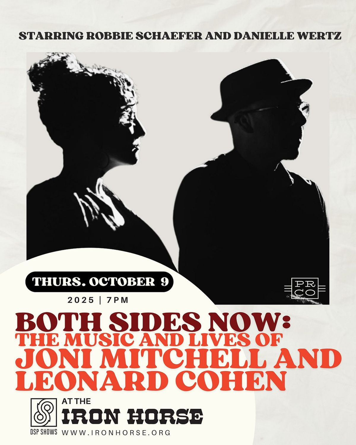 Both Sides Now: The Music of Joni Mitchell and Leonard Cohen, 9 October | Event in Concord | AllEvents