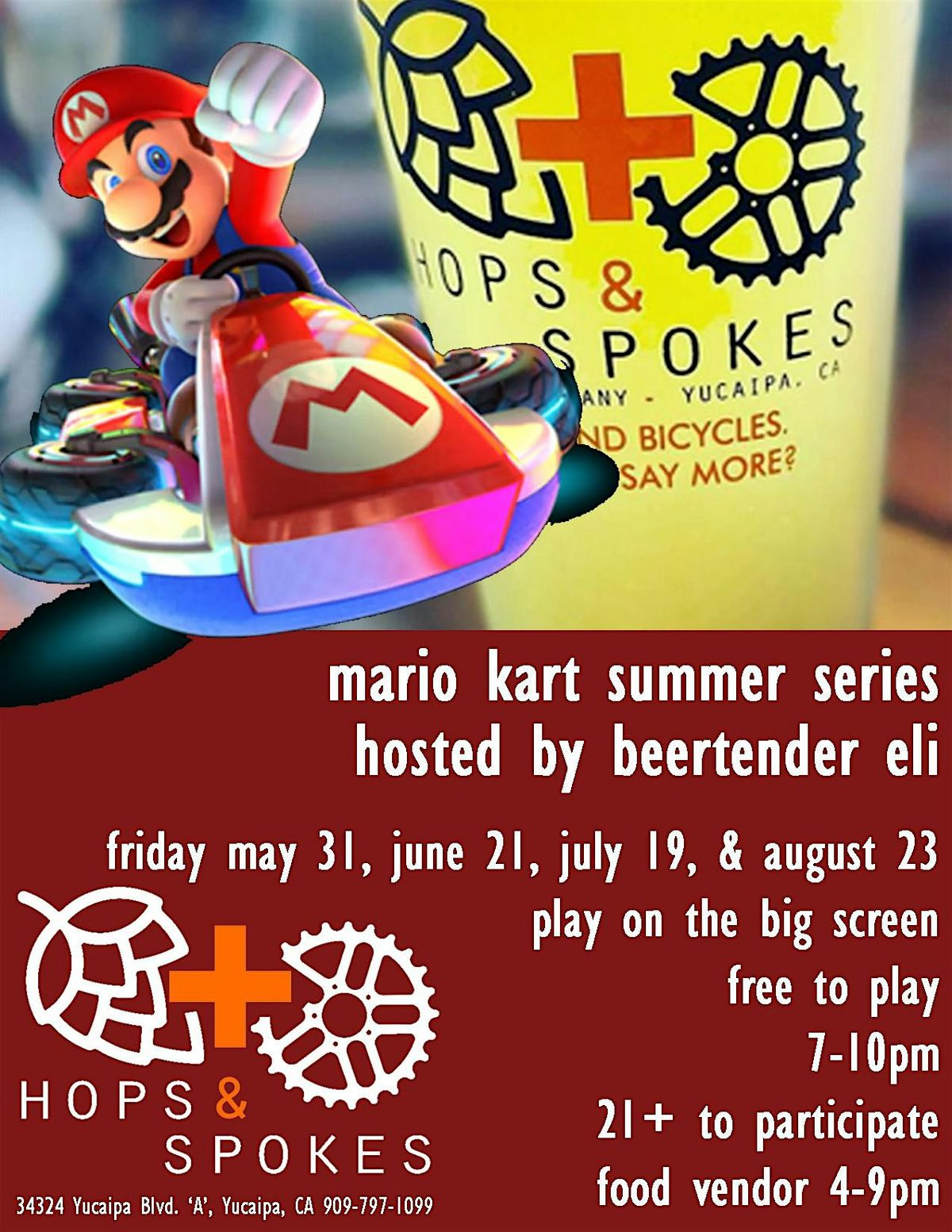 Mario Kart Summer Series at Hops & Spokes Brewing Company, 34324