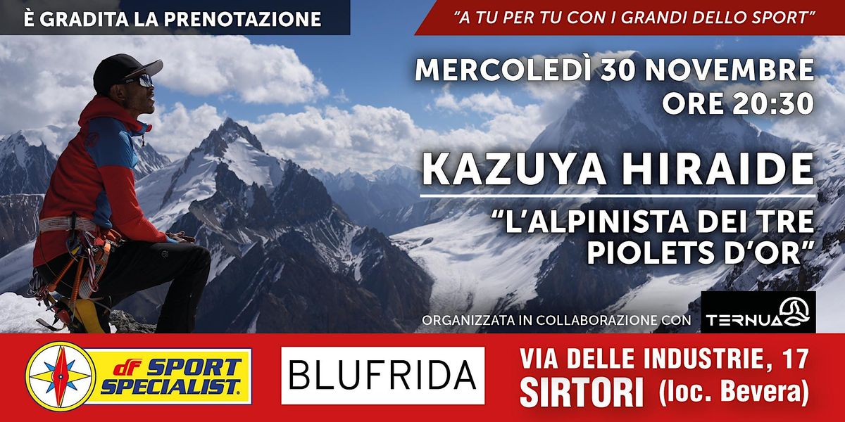 A tu per tu con i grandi dello sport Kazuya Hiraide, DF Sport