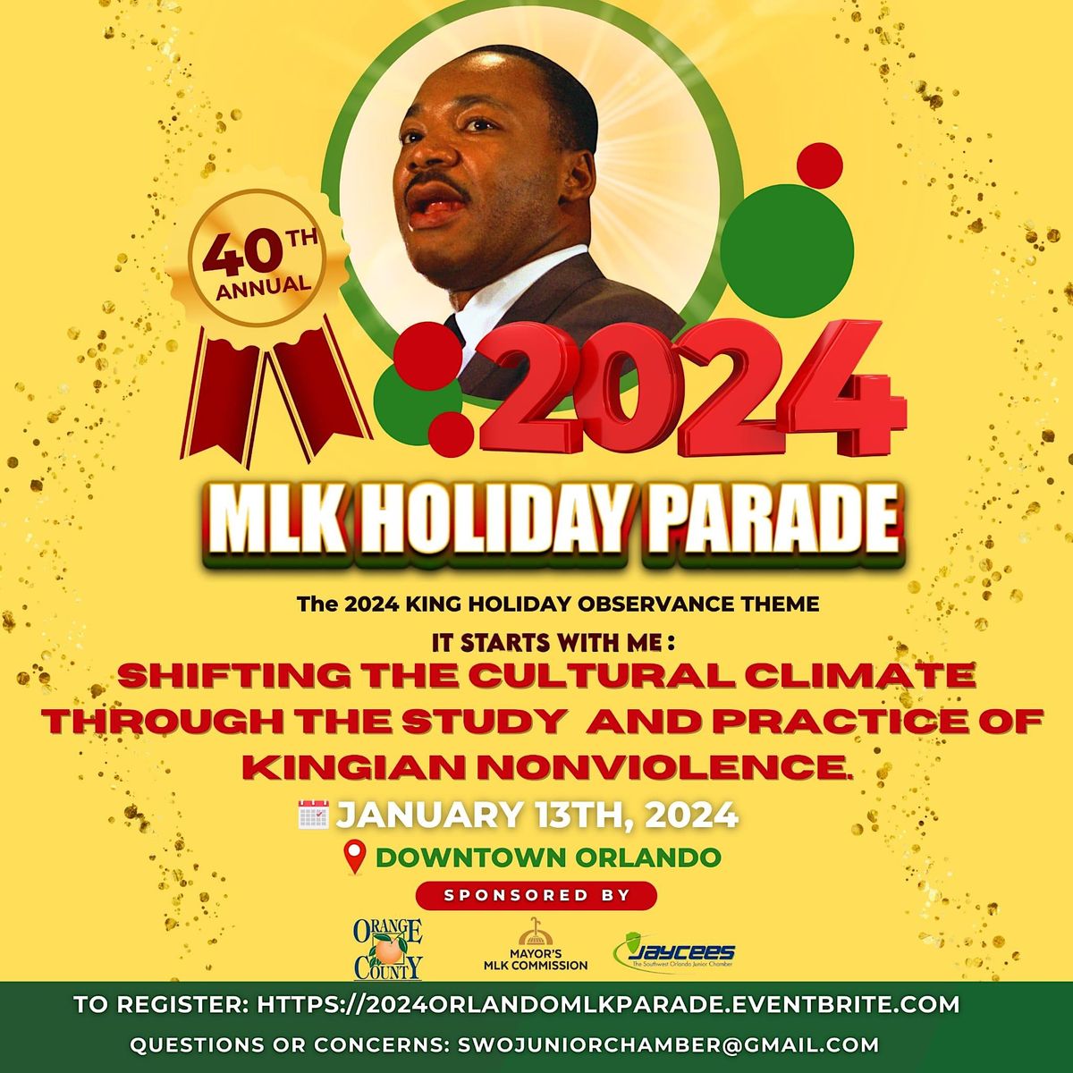 2024 Downtown Orlando MLK Holiday Parade (Saturday, January 13, 2024