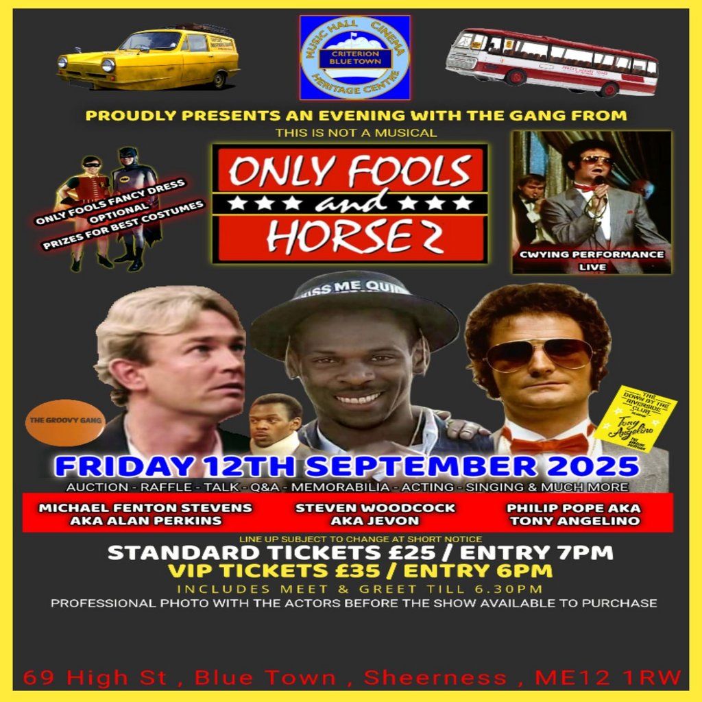 An Evening show With the gang from Only Fools and Horsez, 12 September | Event in Isle of Sheppey | AllEvents