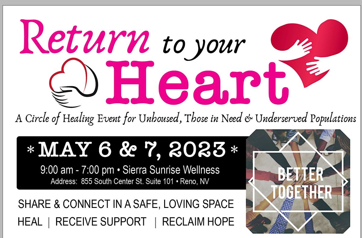 Return to the Heart A Circle of Healing Event in Reno, NV May 57