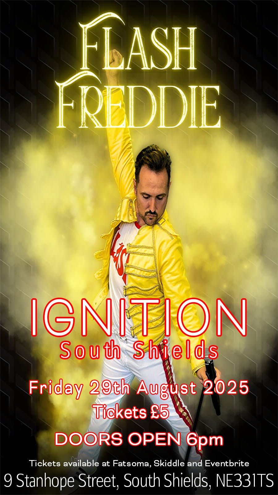 Flash Freddie at Ignition South Shields, 29 August | Event in South Shields | AllEvents