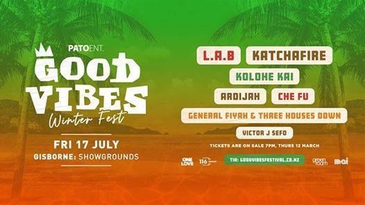 Good Vibes Winter Festival Wellington At Te Rauparaha Arena Porirua