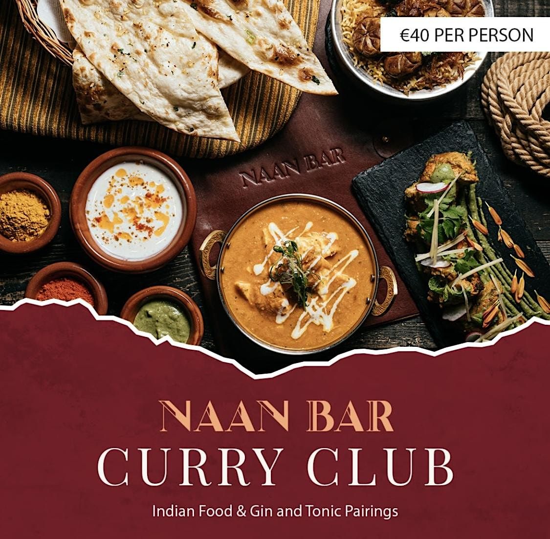 Naan Bar Curry Club Islands 8 Gin Pairings Exclusive Chef Menu, Naan Bar, Valletta, December