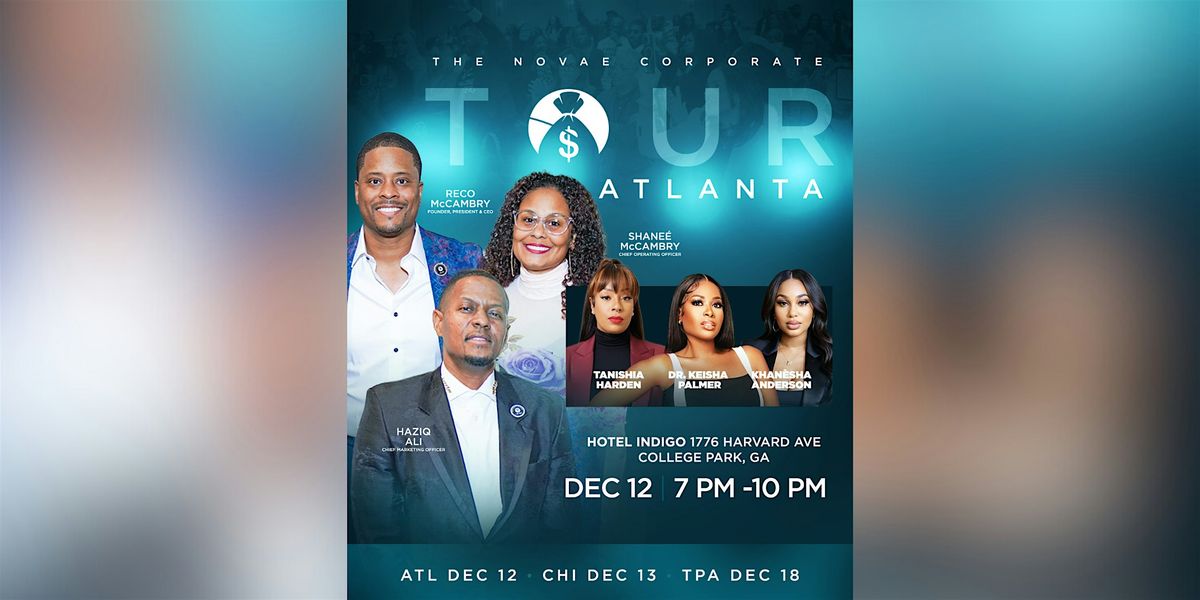 Novae Corporate Tour - Atlanta, 12 December | Event in College Park | AllEvents