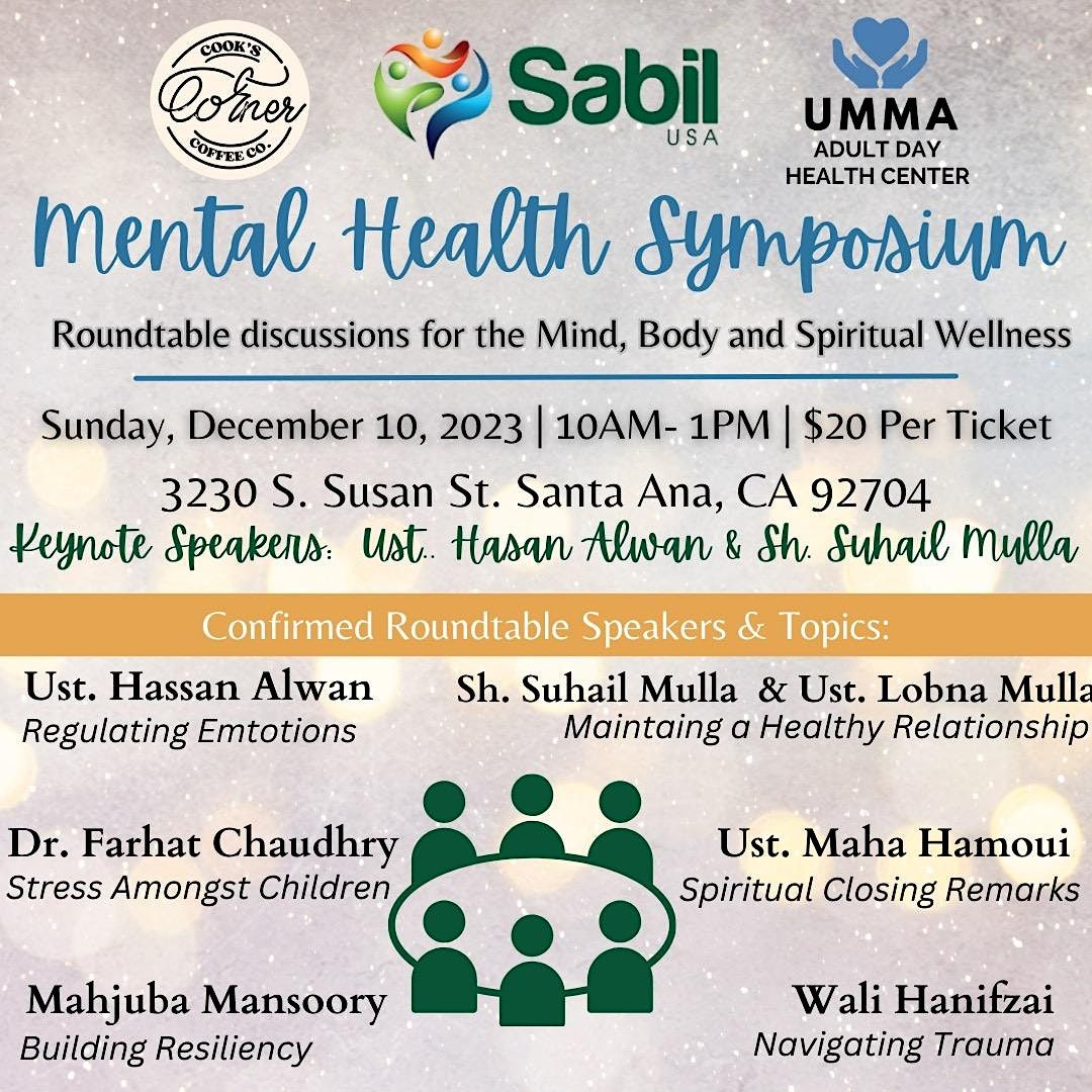 Mental Health Symposium, 3230 S Susan St, Santa Ana, 10 December 2023