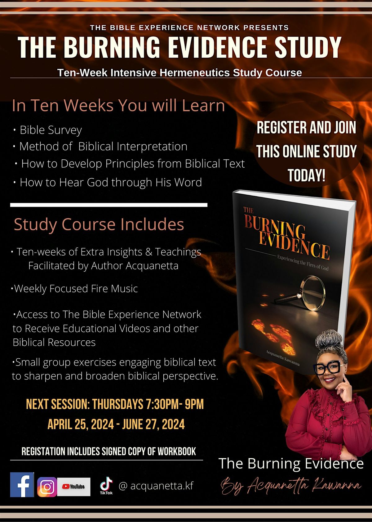 The Burning Evidence Small Group Bible Study, April 25 2024 | Online ...