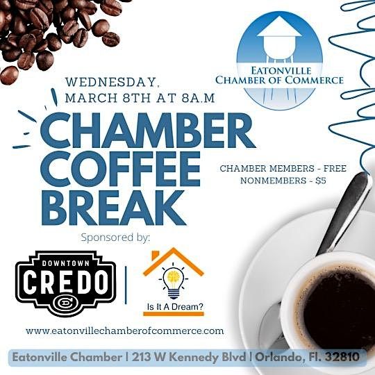 Chamber Coffee Break, Eatonville Chamber of Commerce, 12 July 2023