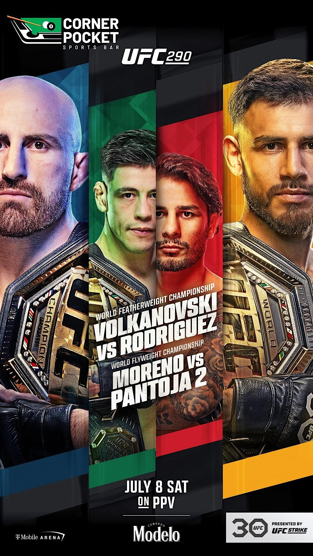 Watch UFC 290 At Corner Pocket Sports Bar, Corner Pocket Sports Bar