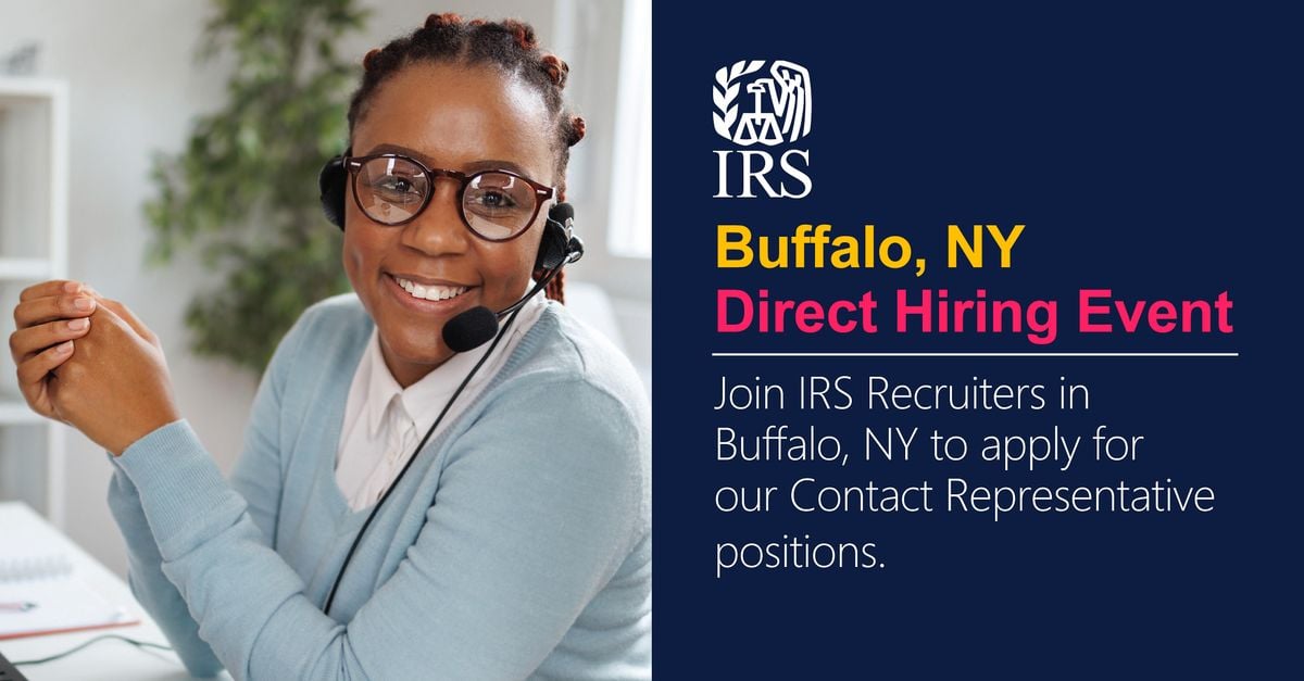 IRS Buffalo, NY Inperson Hiring EventContact Representatives, M Hotel