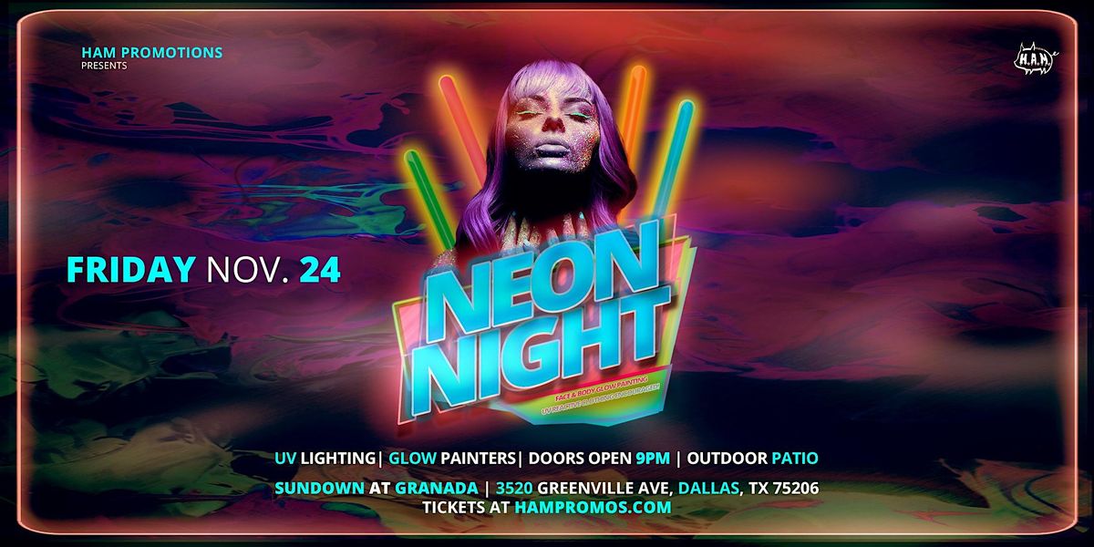 Neon Paint Rave 11/24 Dallas, TX, Sundown at Granada, Dallas