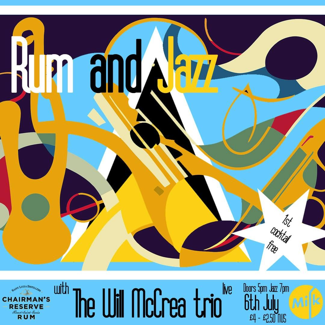 Rum and Jazz with The Will McCrea Trio (live) , 6 July | Event in Reading | AllEvents