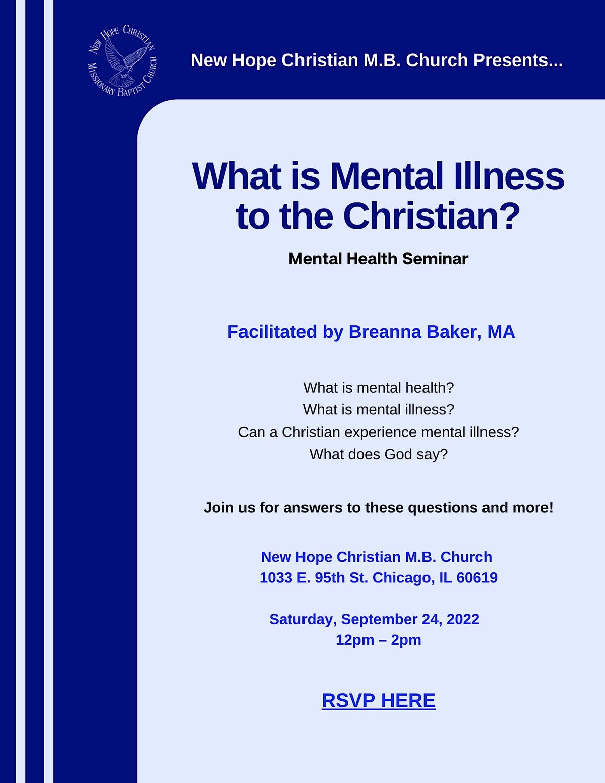 What is Mental Illness to the Christian?, New Hope Christian Missionary 