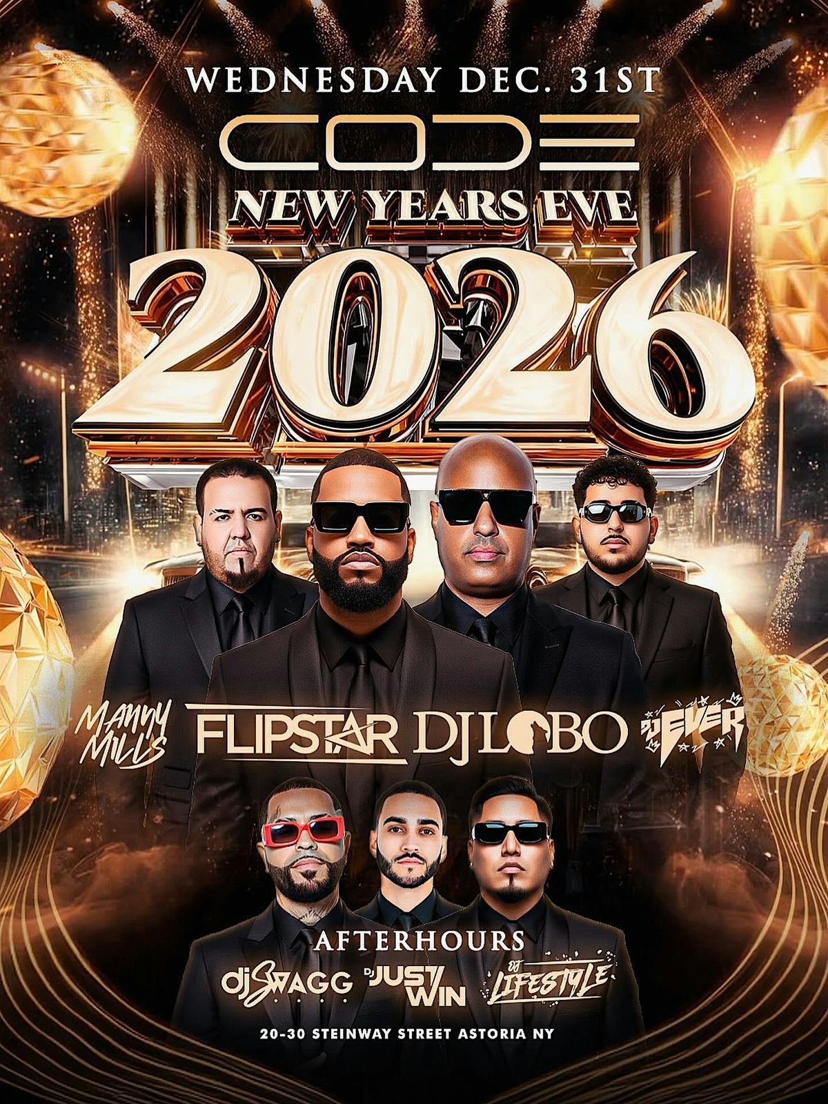 CODE Astoria New Year’s Eve 2026 – Astoria Queens, 31 December | Event in Astoria | AllEvents