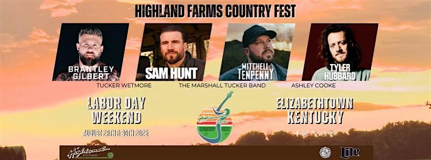Highland Farms Country Fest 2025, 29 August | Event in Elizabethtown | AllEvents