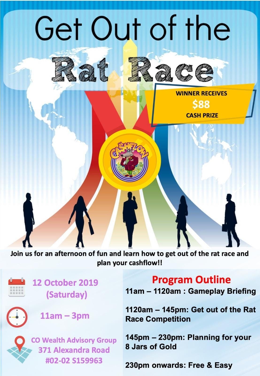 Get Out Of The Rat Race Competition At 02 02 371 Alexandra Rd Queenstown