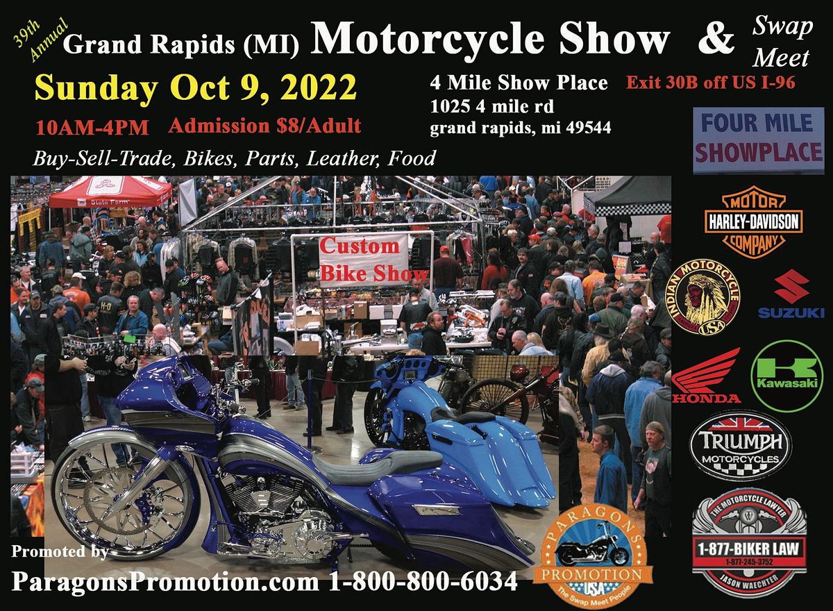 39th Annual Grand RapidsMI Motorcycle Show & Swap Meet, New & U, Four