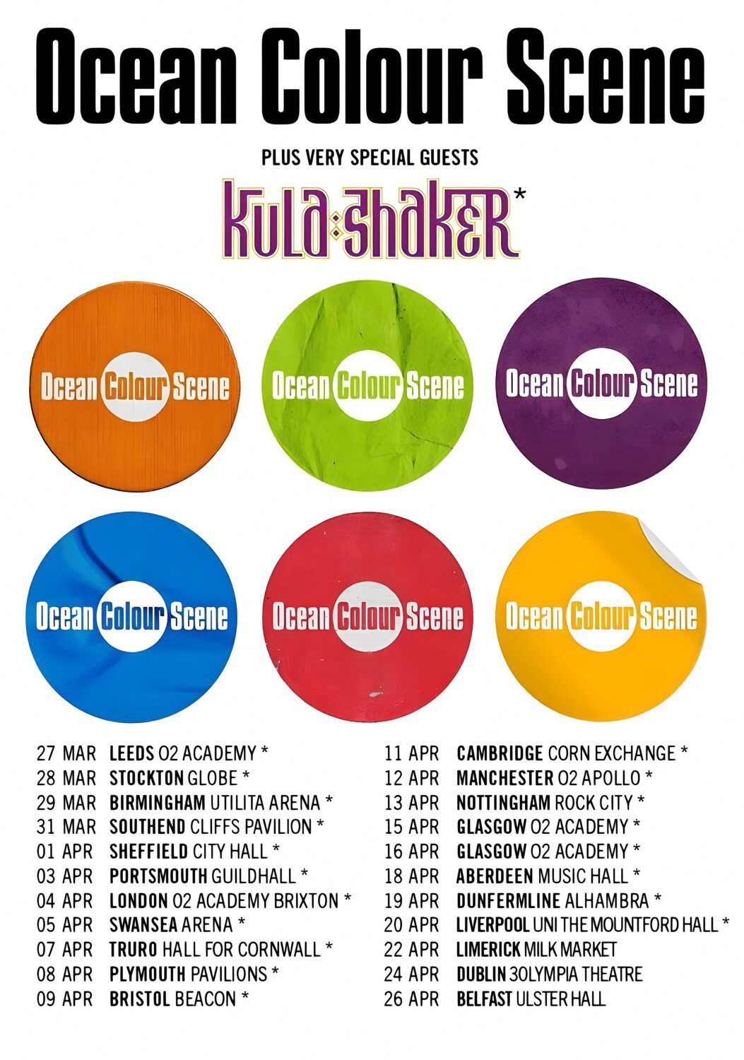 Ocean Colour Scene Southampton Tickets, 27 June | Event in Southampton | AllEvents