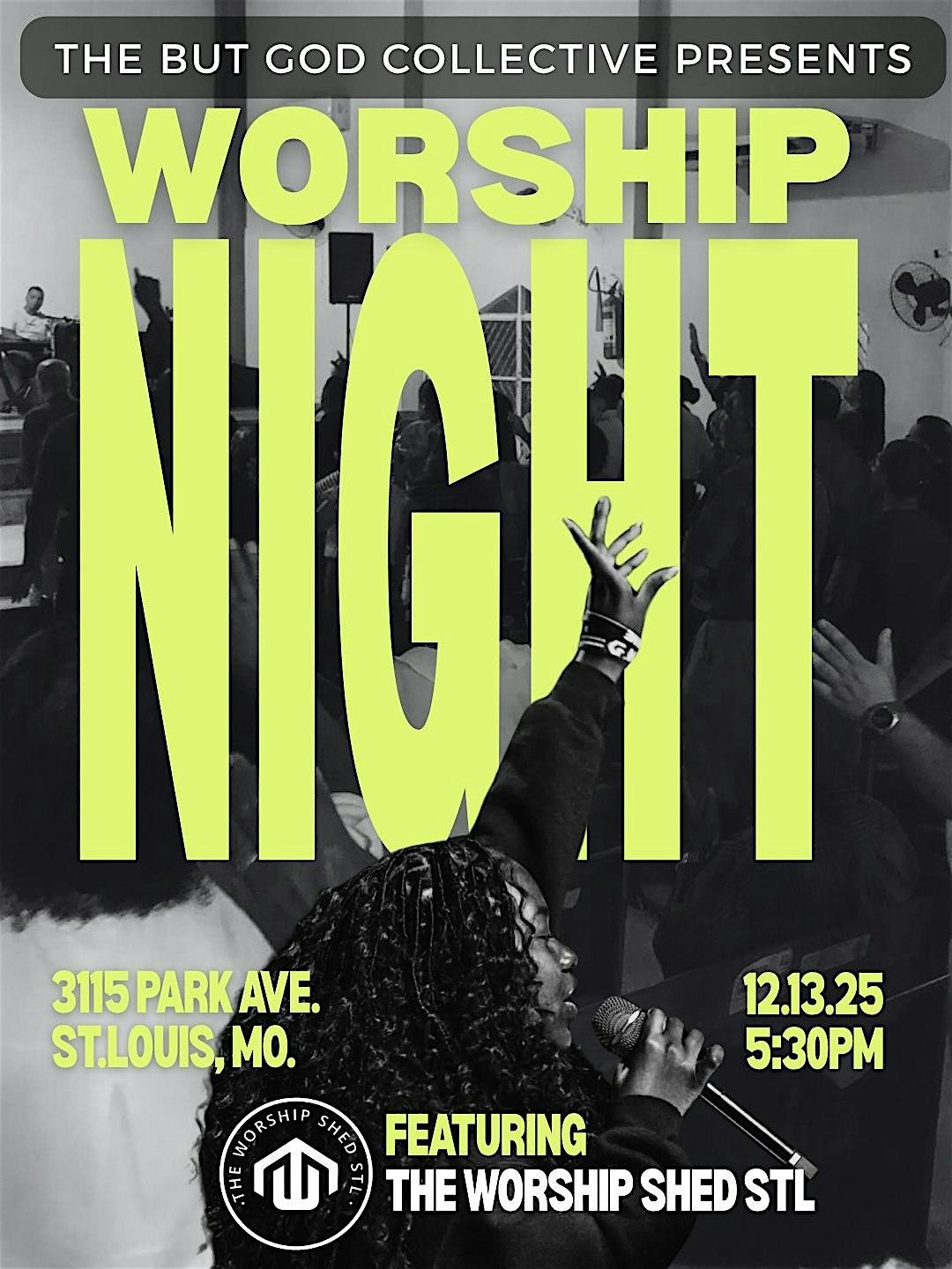 TBGC WORSHIP NIGHT FT. THE WORSHIP SHED STL, 13 December | Event in St. Louis | AllEvents
