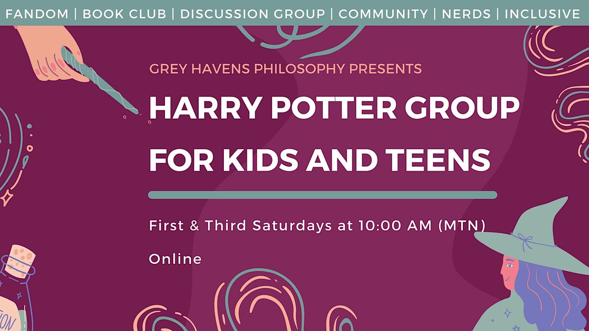 Harry Potter Group for Kids & Teens, November 18 2023 Online Event