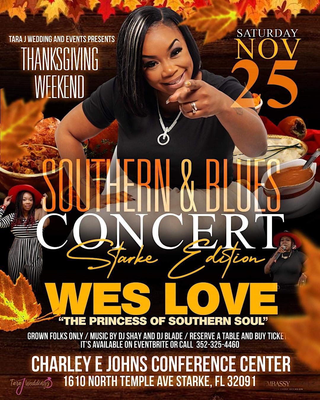 Southern Soul & Blues Concert w/West Love, Governor Charley E. Johns