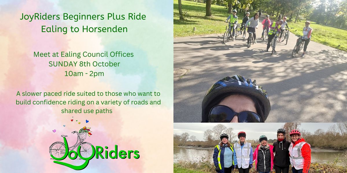 JoyRider Beginners+ Bike Ride: Ealing to Horsenden Hill, Ealing Council ...
