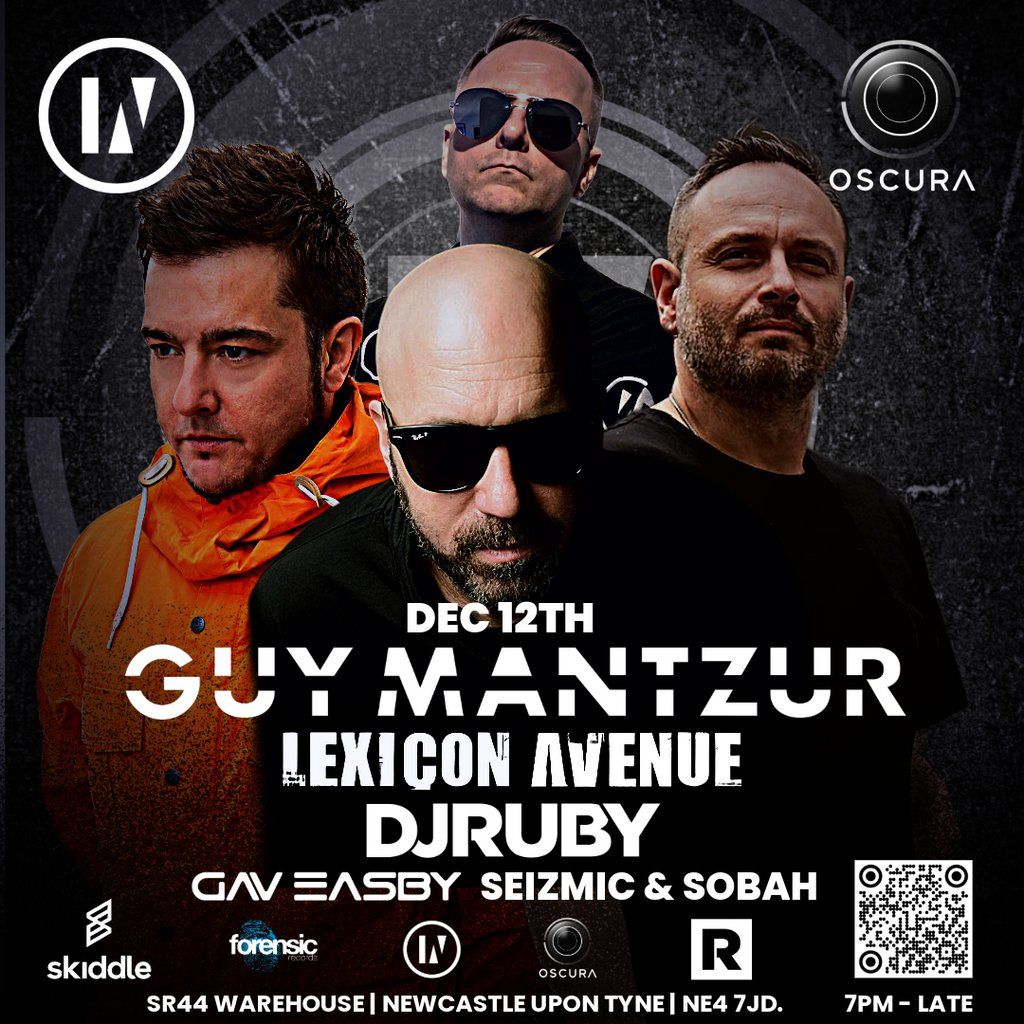 inU x OSCURA (Guy Mantzur | DJ Ruby | Lexicon Avenue), 12 December | Event in Newcastle Upon Tyne | AllEvents