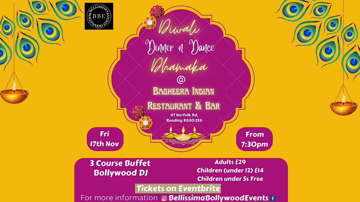 Diwali Dhamaka Dinner n Dance, Bagheera Indian Restaurant & Bar (at The