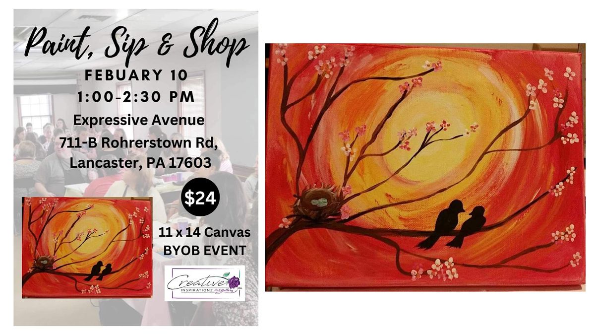 Paint, Sip and Shop, 711 Rohrerstown Rd, Lancaster, February 10 2024