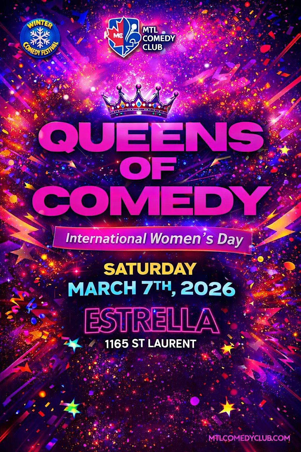 Queens of Comedy – International Women’s Day Stand-Up Show in Montreal