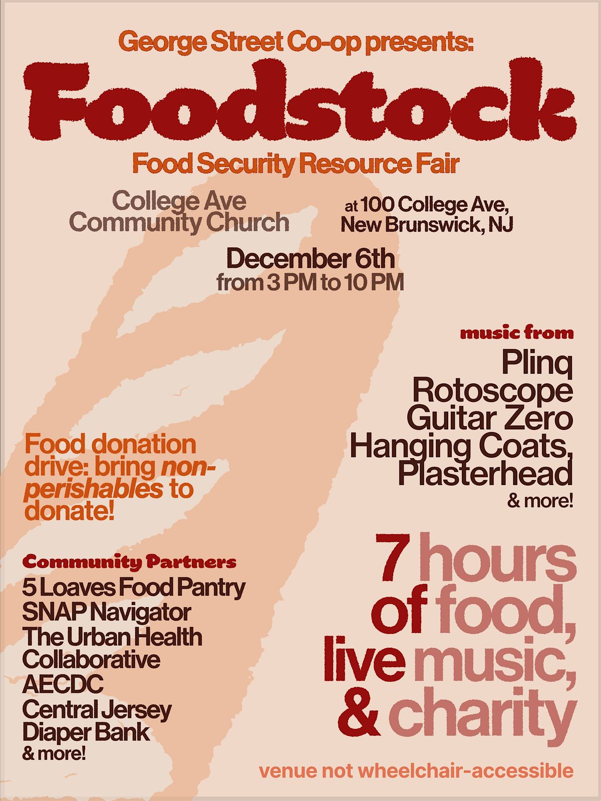 Foodstock, 6 December | Event in New Brunswick | AllEvents