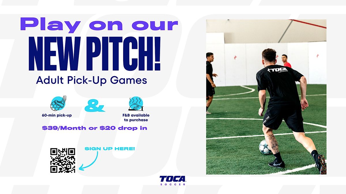 Indoor Pickup Games, TOCA Soccer Center Naperville, April 17 to August