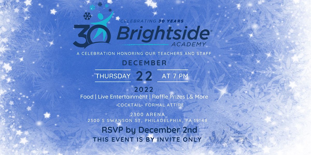 Brightside Academy Celebrating 30 Years Early Childhood Education