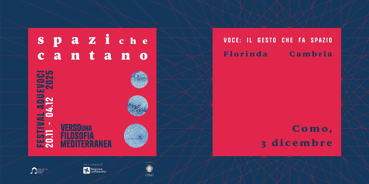Voce: il gesto che fa spazio, 3 December | Event in Como | AllEvents