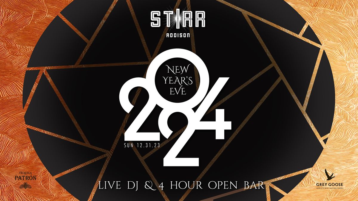 NYE 2024 - STIRR ADDISON, STIRR, Dallas, 31 December to 1 January ...