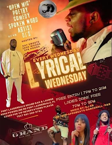 Lyrical Wednesdays | Event in Fort Lauderdale | AllEvents