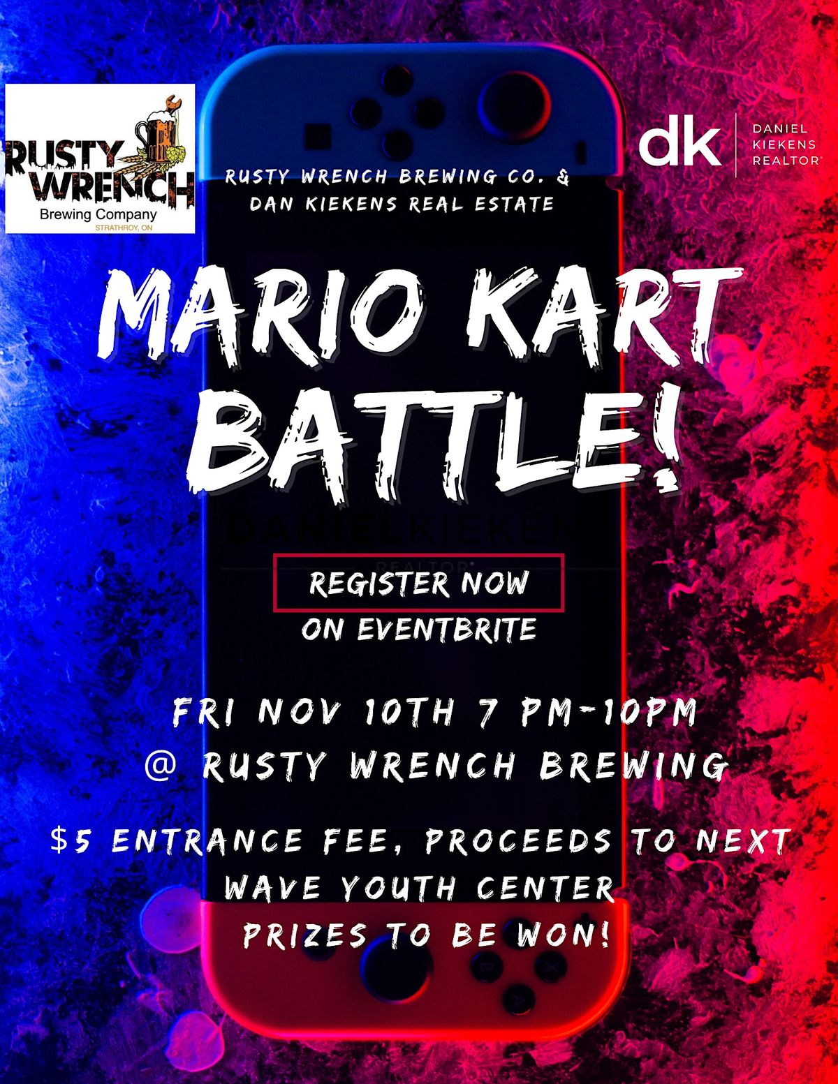 Mario Kart Tournament!, Rusty Wrench Brewing Company Inc., Strathroy