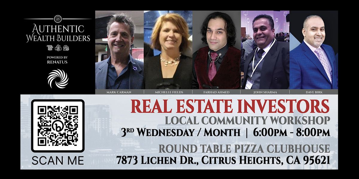 Real Estate Investors Local Community Round Table Pizza