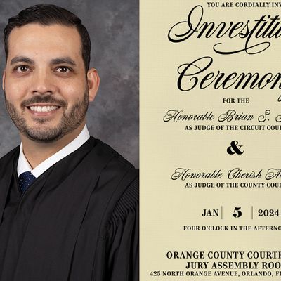 Investiture Ceremony for Judge Brian Sandor and Judge Cherish Adams