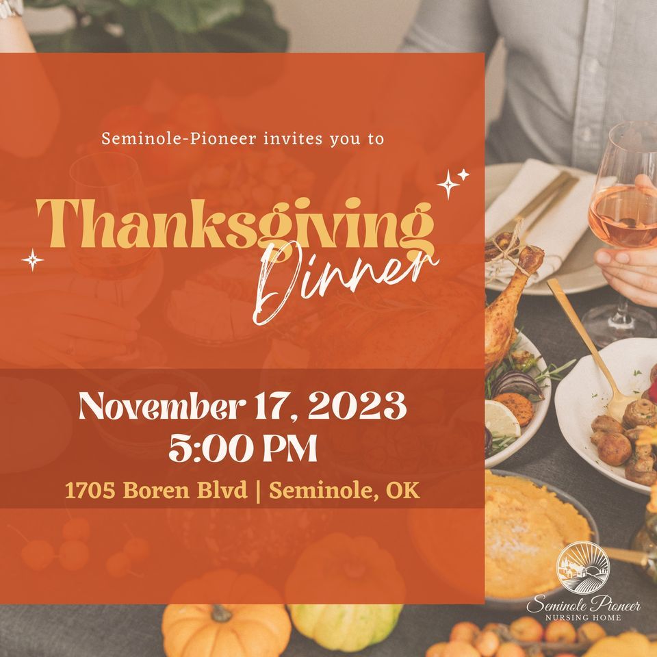 Seminole Pioneer Thanksgiving Dinner, Seminole Pioneer Nursing Home