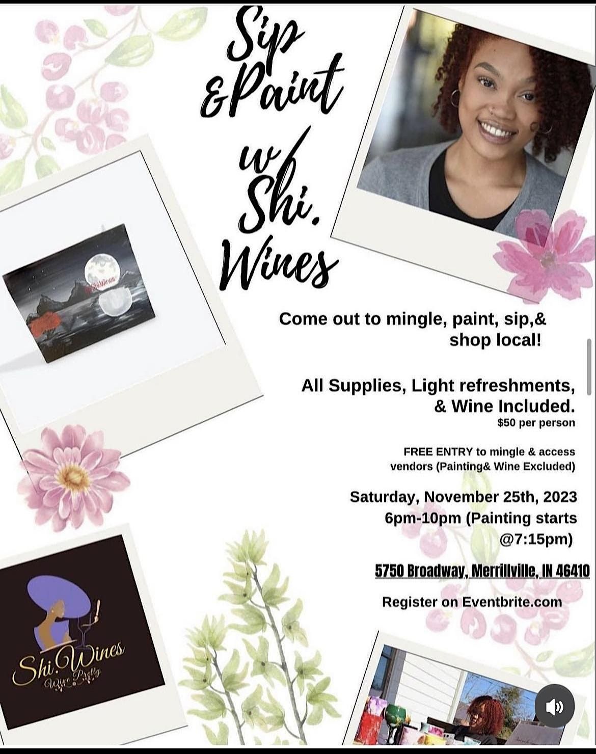 Shi.Wines Sip &Paint, Camps Kitchen and Bar, Marietta, December 23 2023