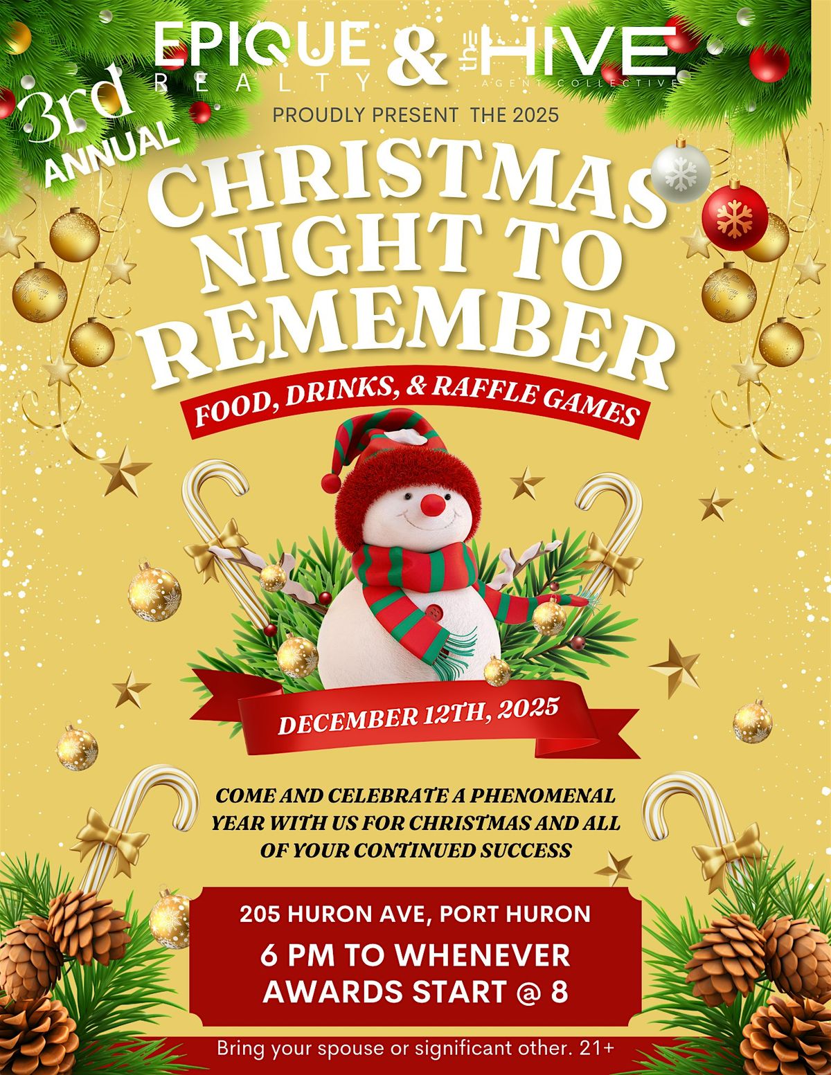 2025 Epique Christmas Party, 12 December | Event in Port Huron | AllEvents
