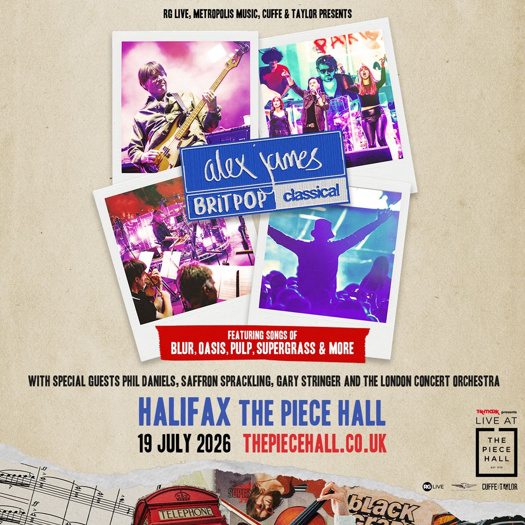 Alex James' Britpop Classical Halifax Tickets, 19 July | Event in Halifax | AllEvents