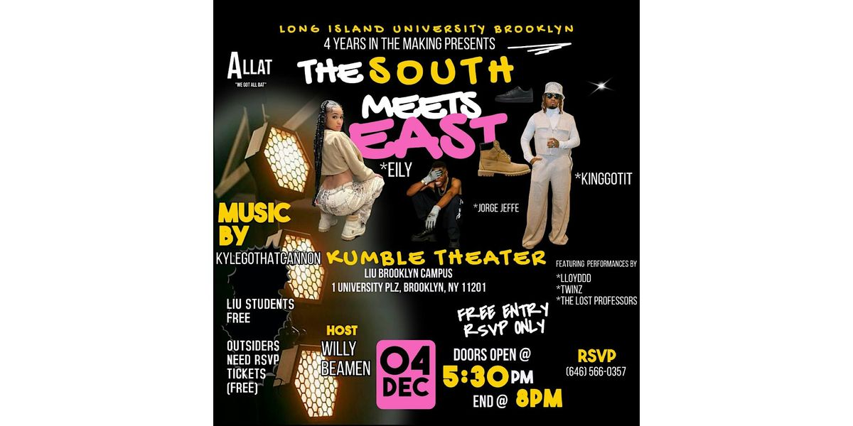 The South Meets East ** Free W/ Rsvp**, 4 December | Event in Brooklyn | AllEvents