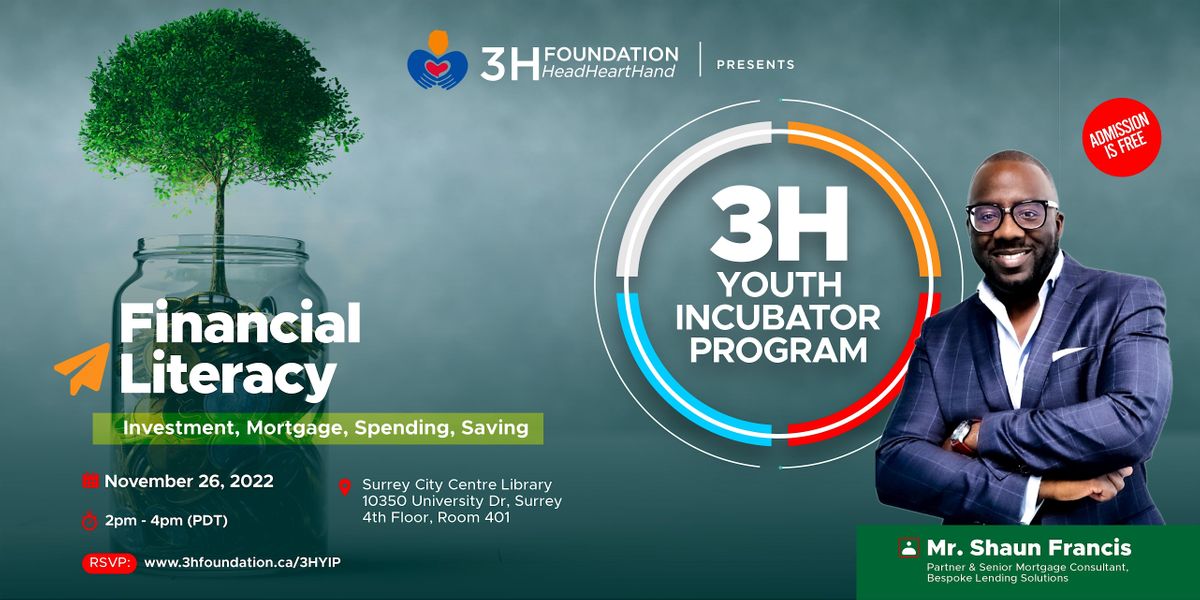Holistic Youth Incubator Program Financial Literacy, Surrey Libraries