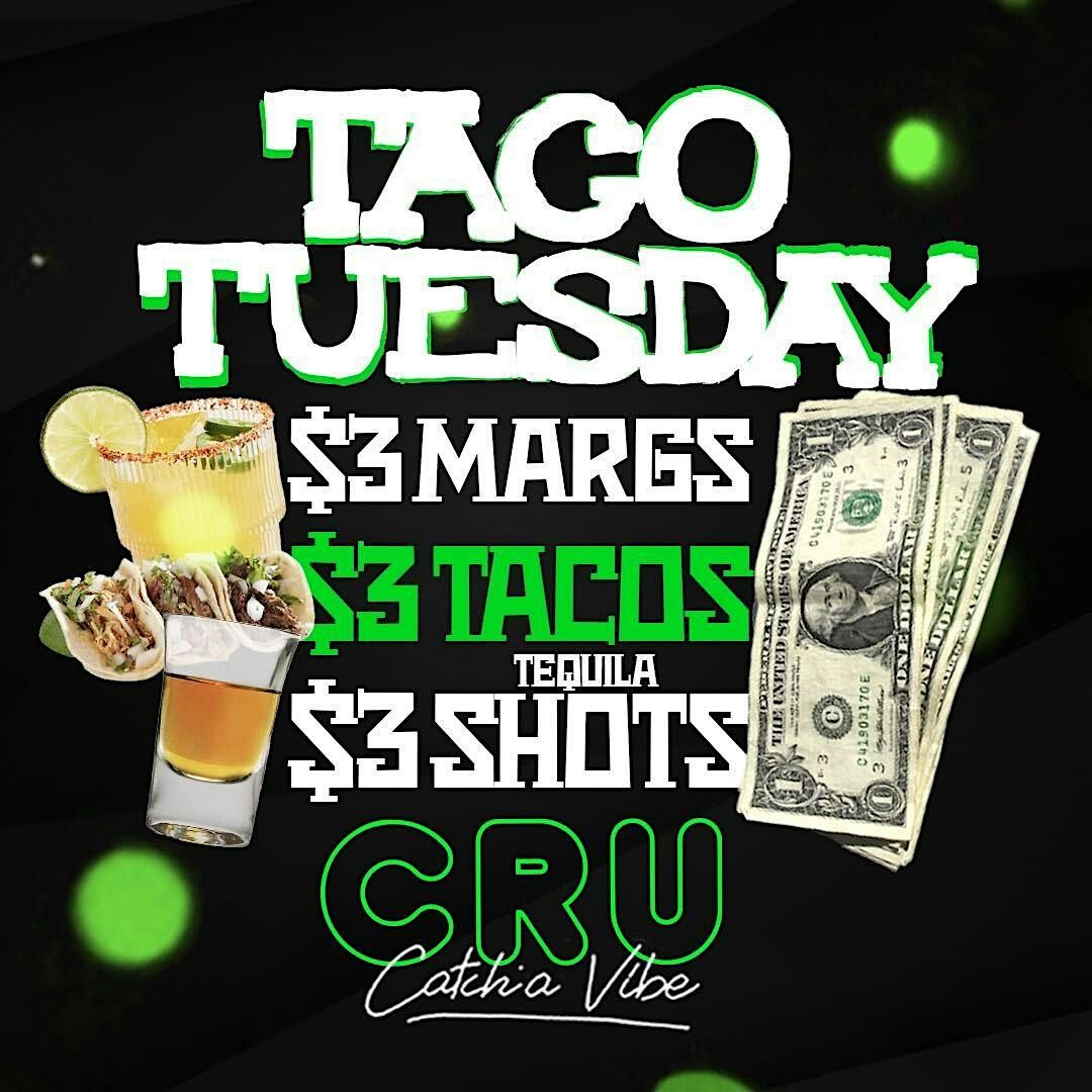 TACO TUESDAY'S @ CRU Lounge North Houston | Event in Jersey Village | AllEvents