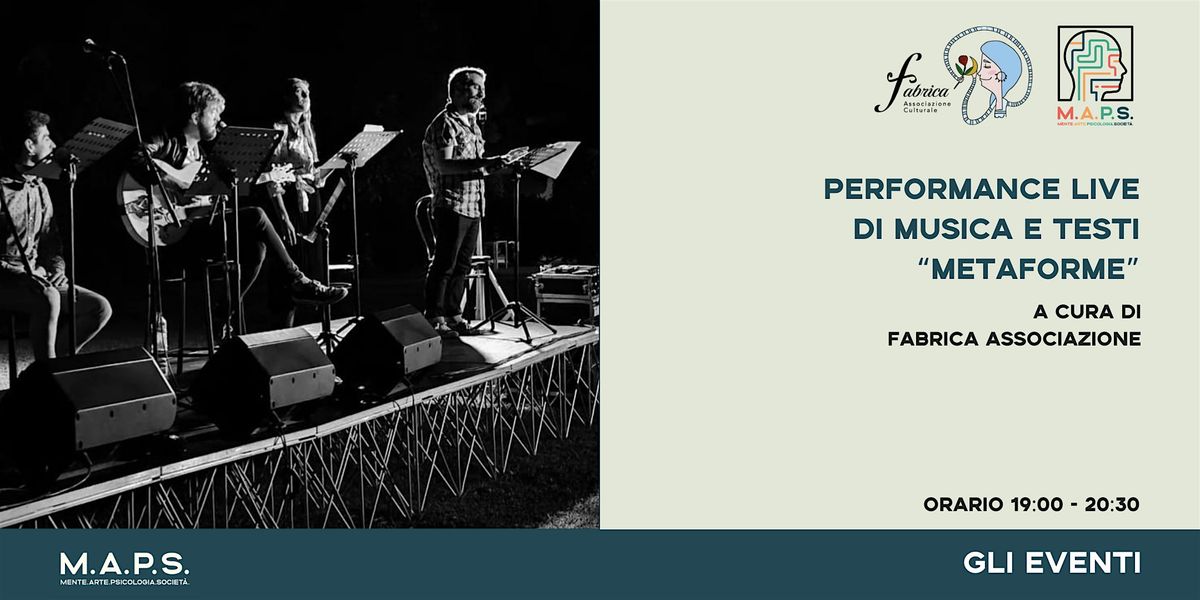 Performance live di musica e testi 