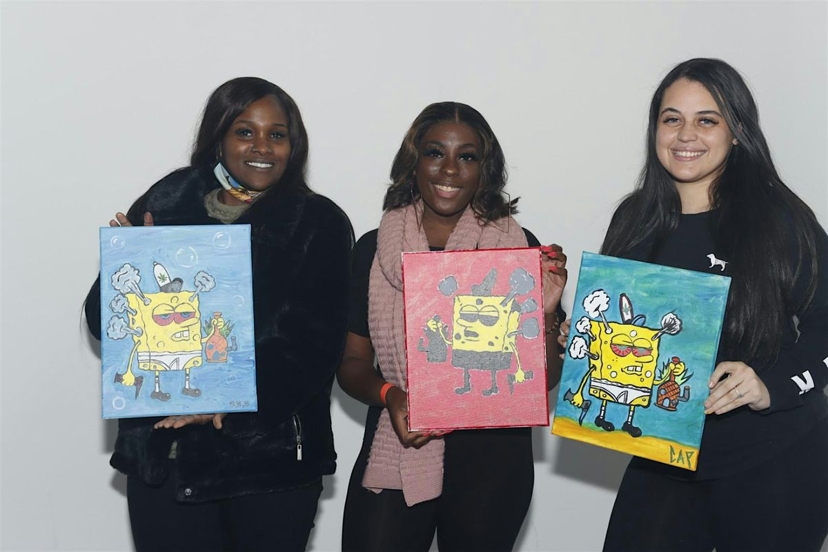 Puff Paint N Sip, St Bess Jamaican Restaurant, The Bronx, 27 April 2024